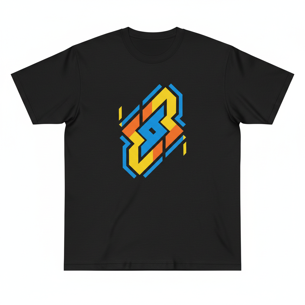 গ্রাফিক t-shirt (কালো)